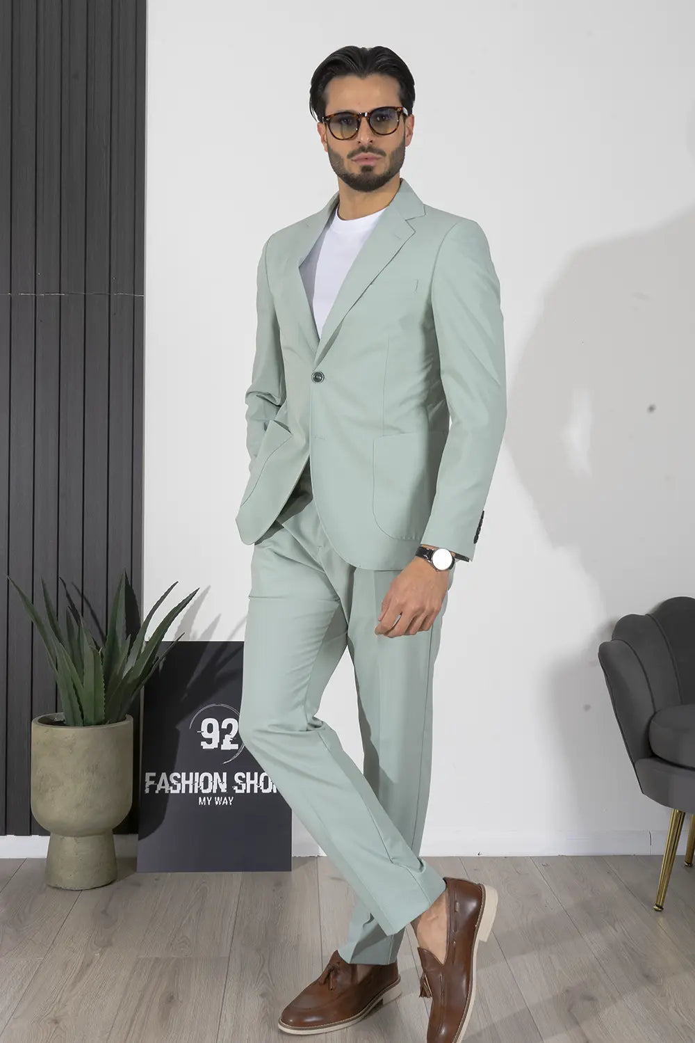 Abito Uomo Collo Rever Monopetto Sartoriale Art. Ab19