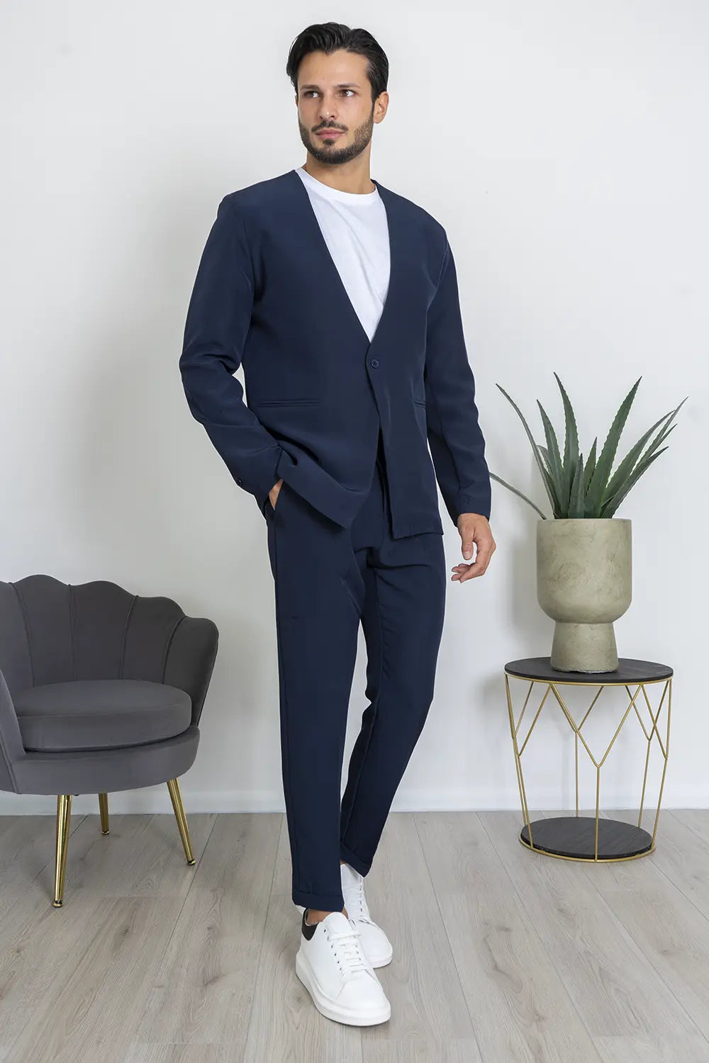 Abbinamento Giacca Nera Spezzato Giacca Grigia Pantaloni Blu