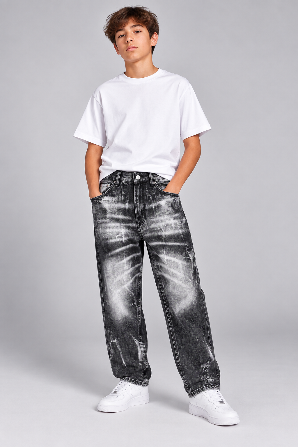 Jeans Nero Con Sfumature Art. Jr-Js03