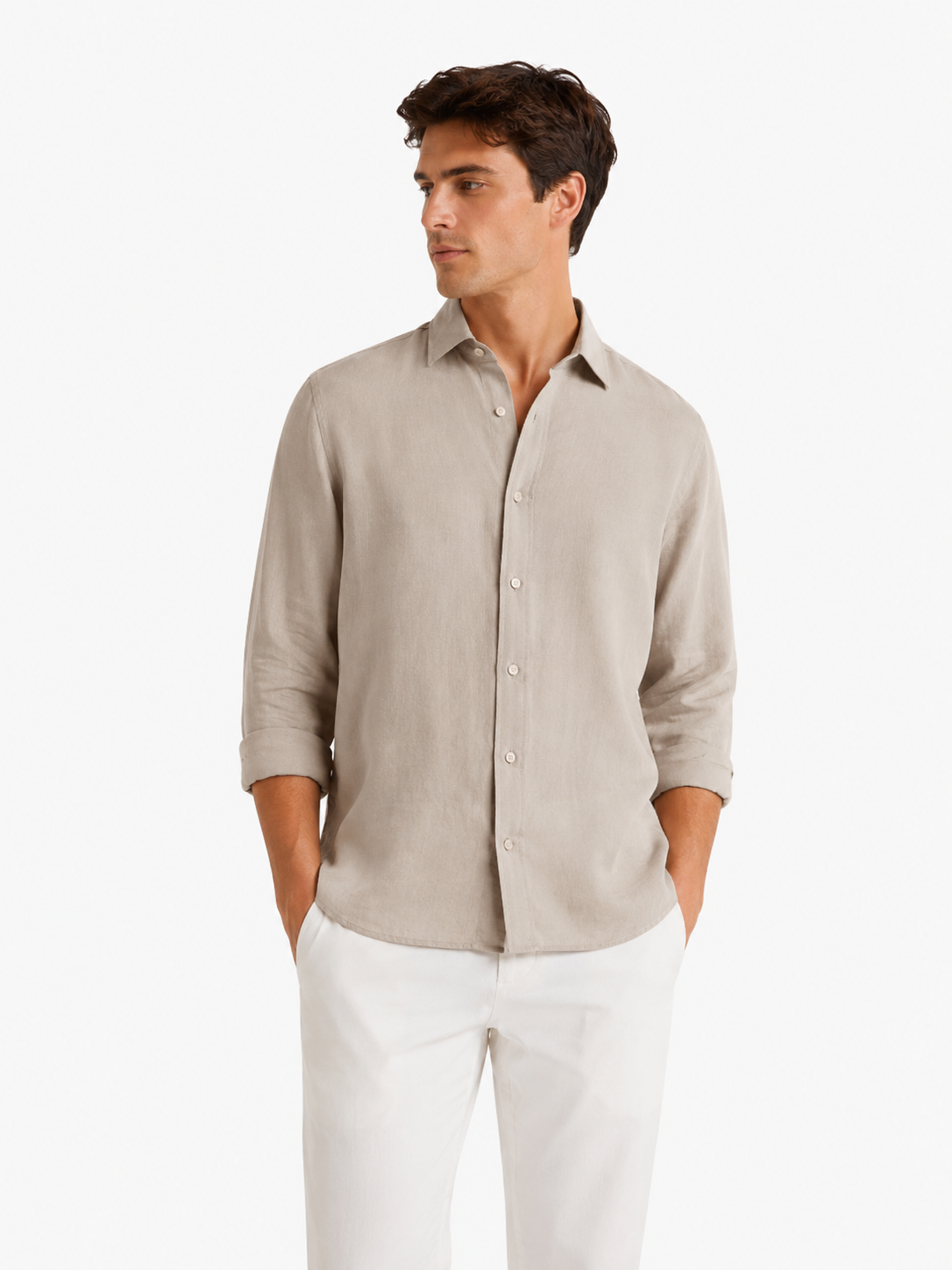 Camicia Uomo Misto Lino Art. Cm231