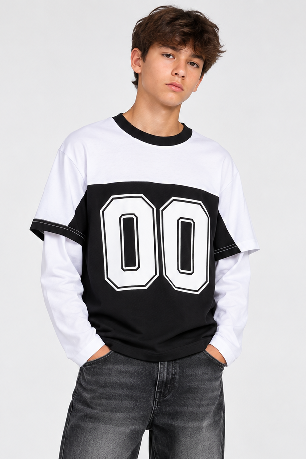 Long Sleeve Junior modello College Art. JR-TS05