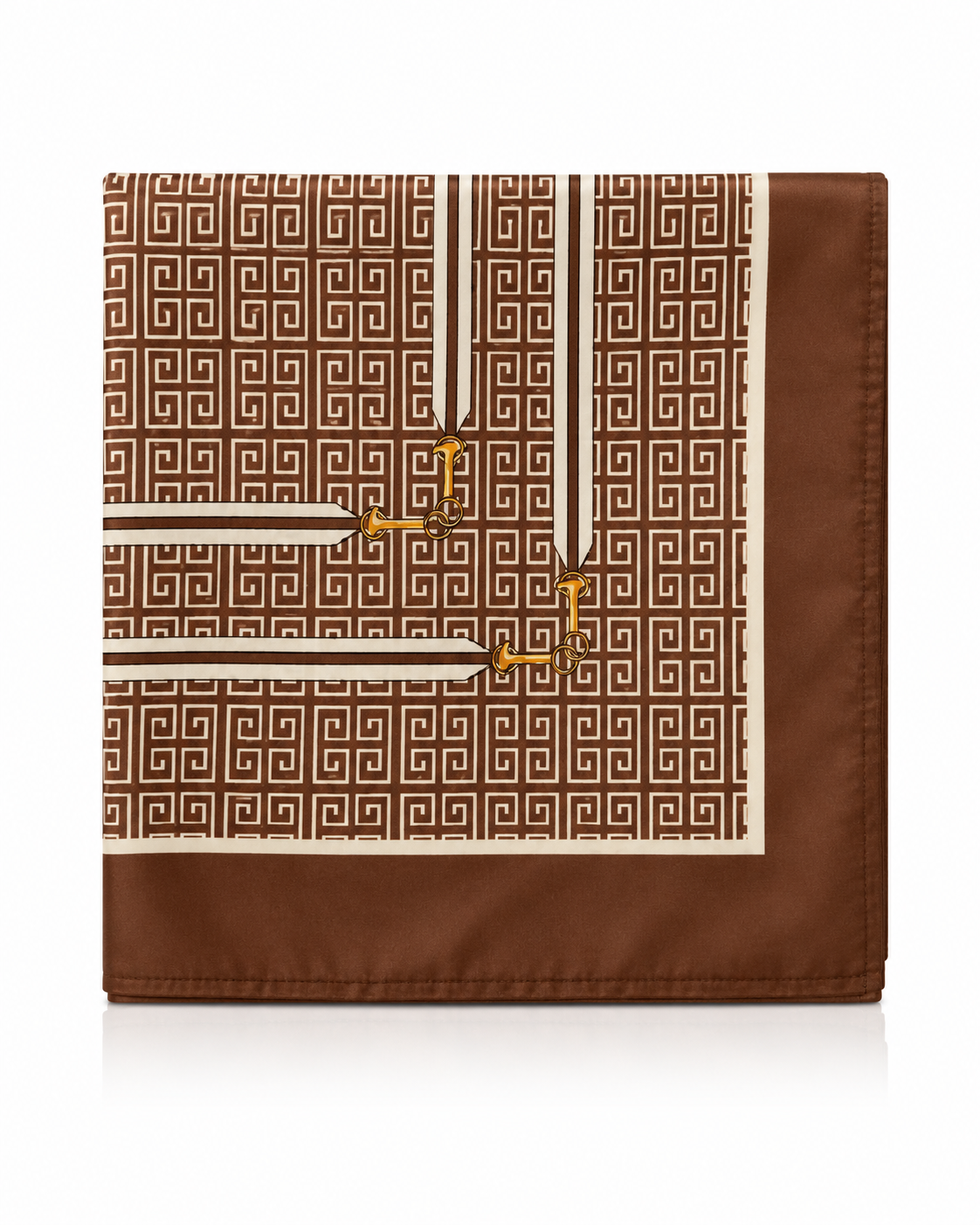 Foulard Fantasia Barocco Marrone