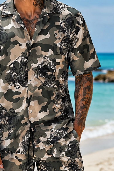 Completo Costume e Camicia Camouflage Art. Cos38