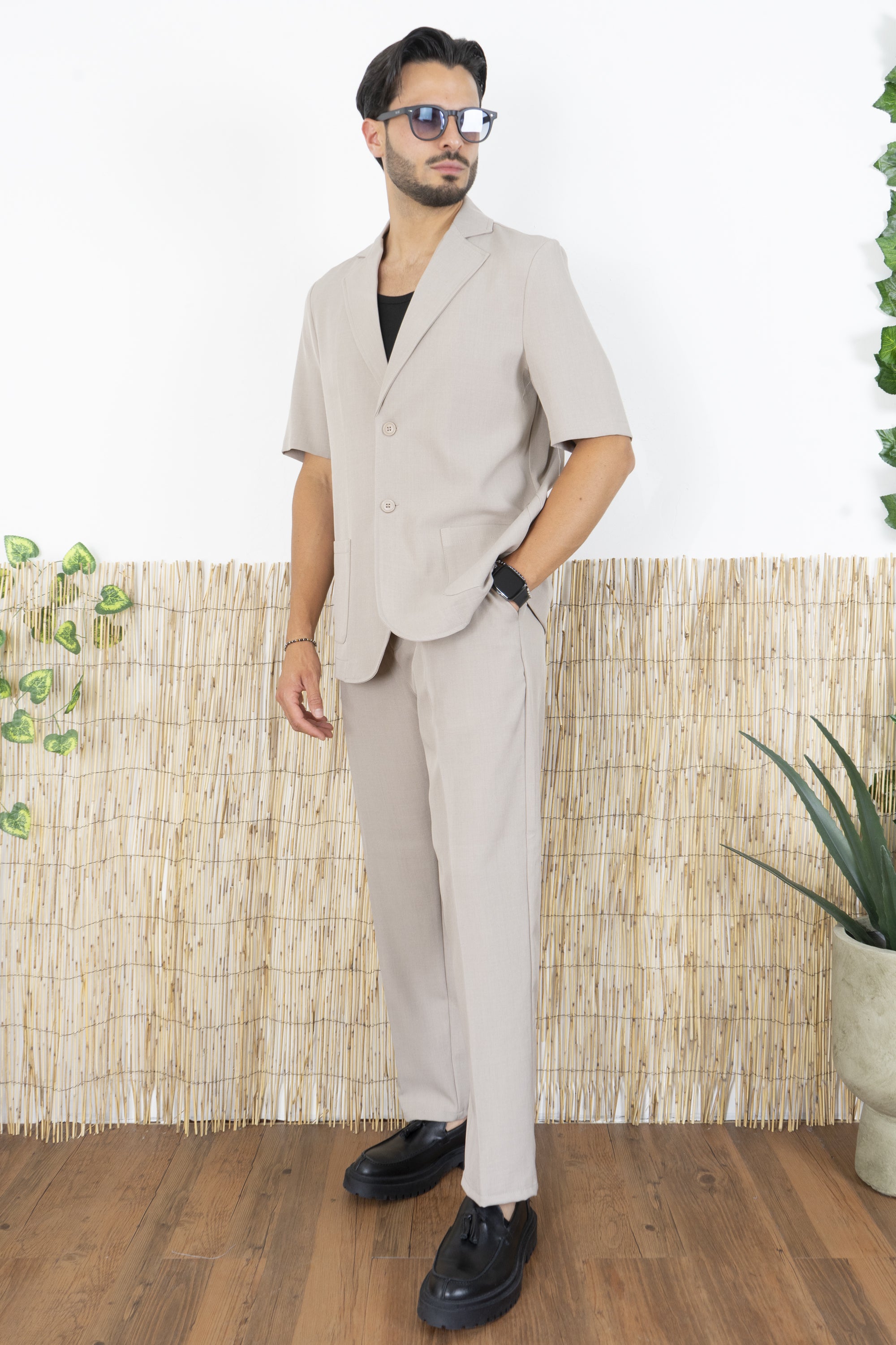 Coordinato Uomo Giacca e Pantalone Fondo Largo Art. Cd50