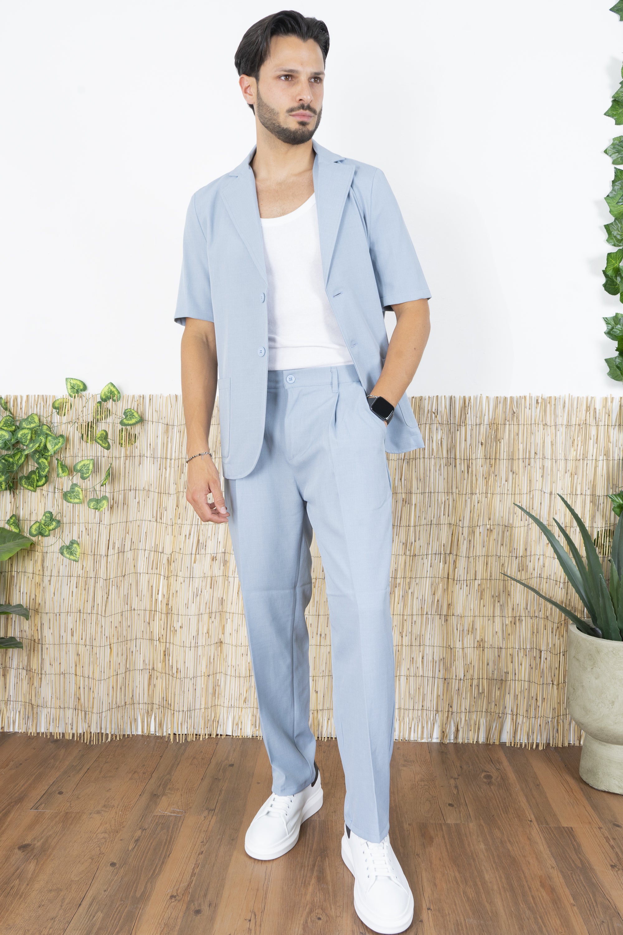 Coordinato Uomo Giacca e Pantalone Fondo Largo Art. Cd50