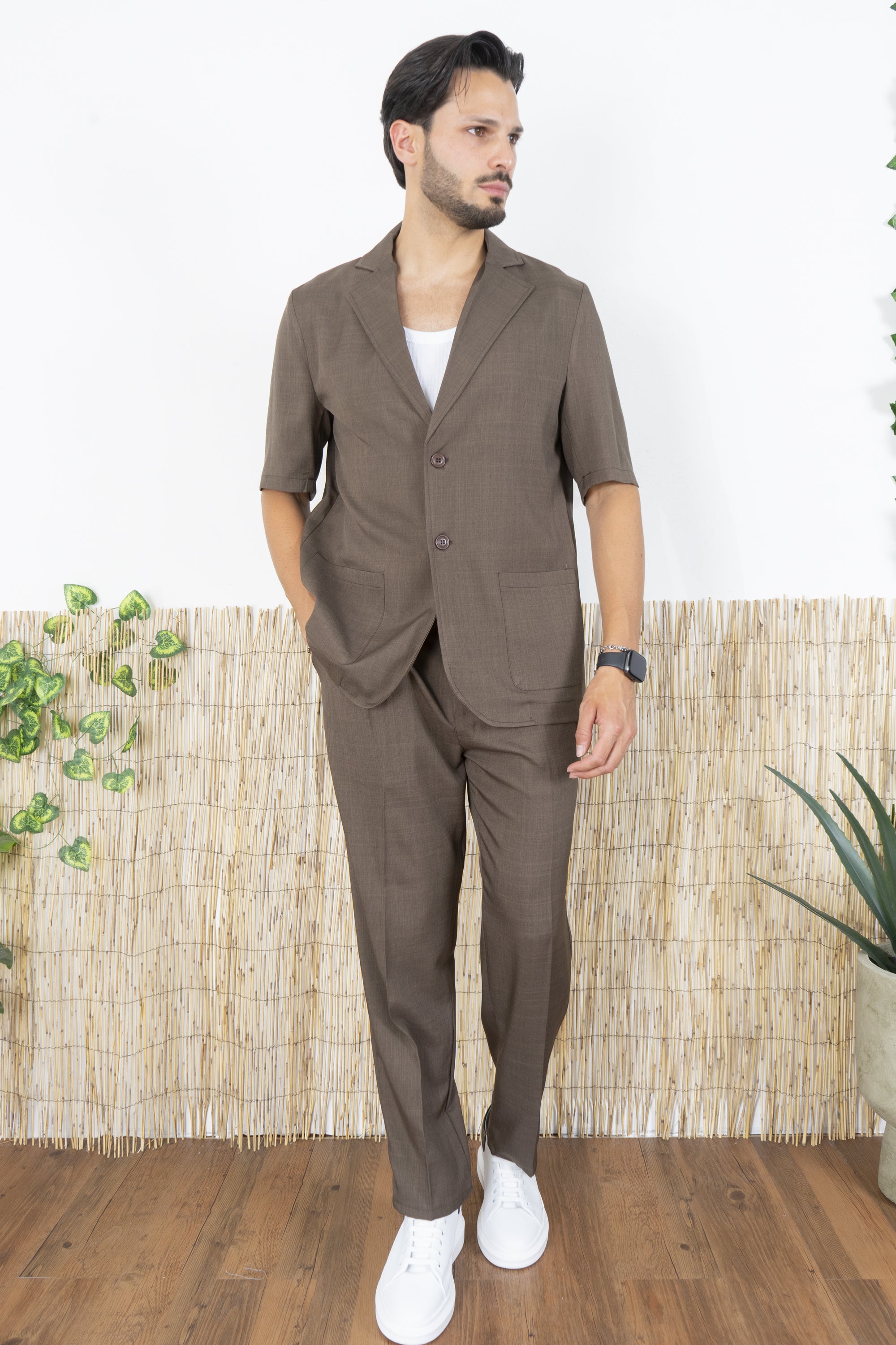 Coordinato Uomo Giacca e Pantalone Fondo Largo Art. Cd50