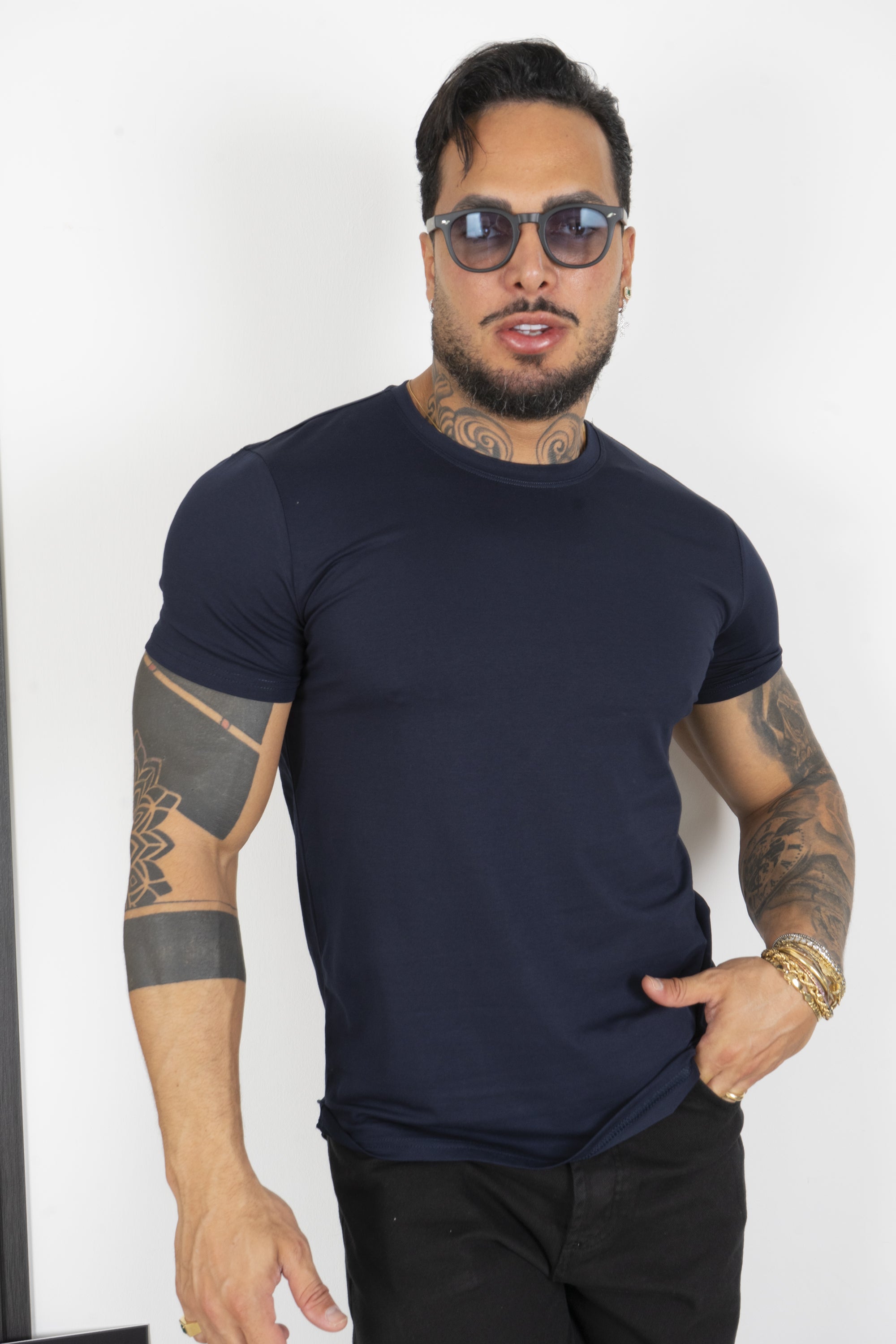 T-Shirt Uomo Slim Fit Basic Tinta Unita Art. Ts163