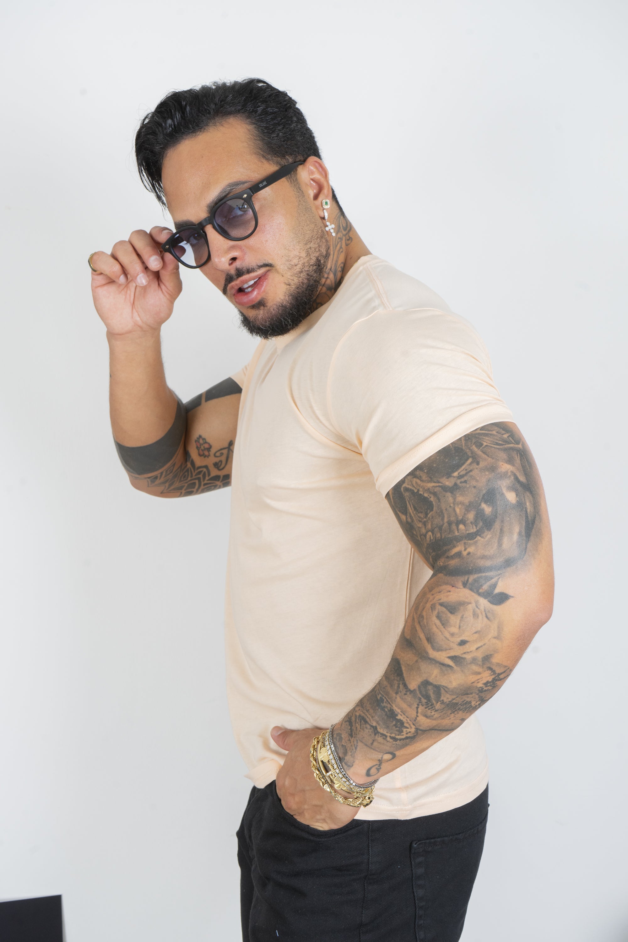 T-Shirt Uomo Slim Fit Basic Tinta Unita Art. Ts163