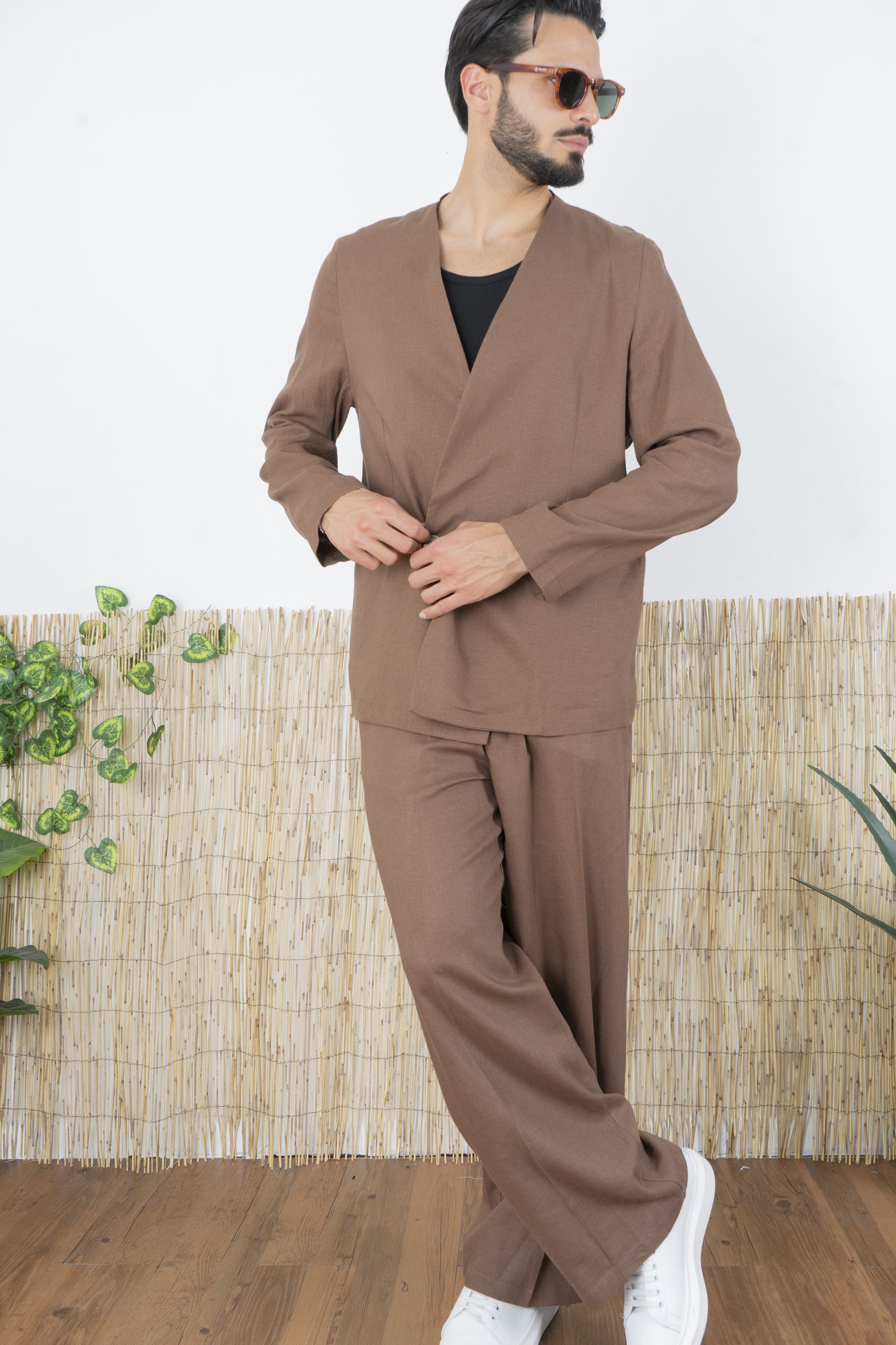 Abito in Lino Relaxed Doppio bottone Art. AB21