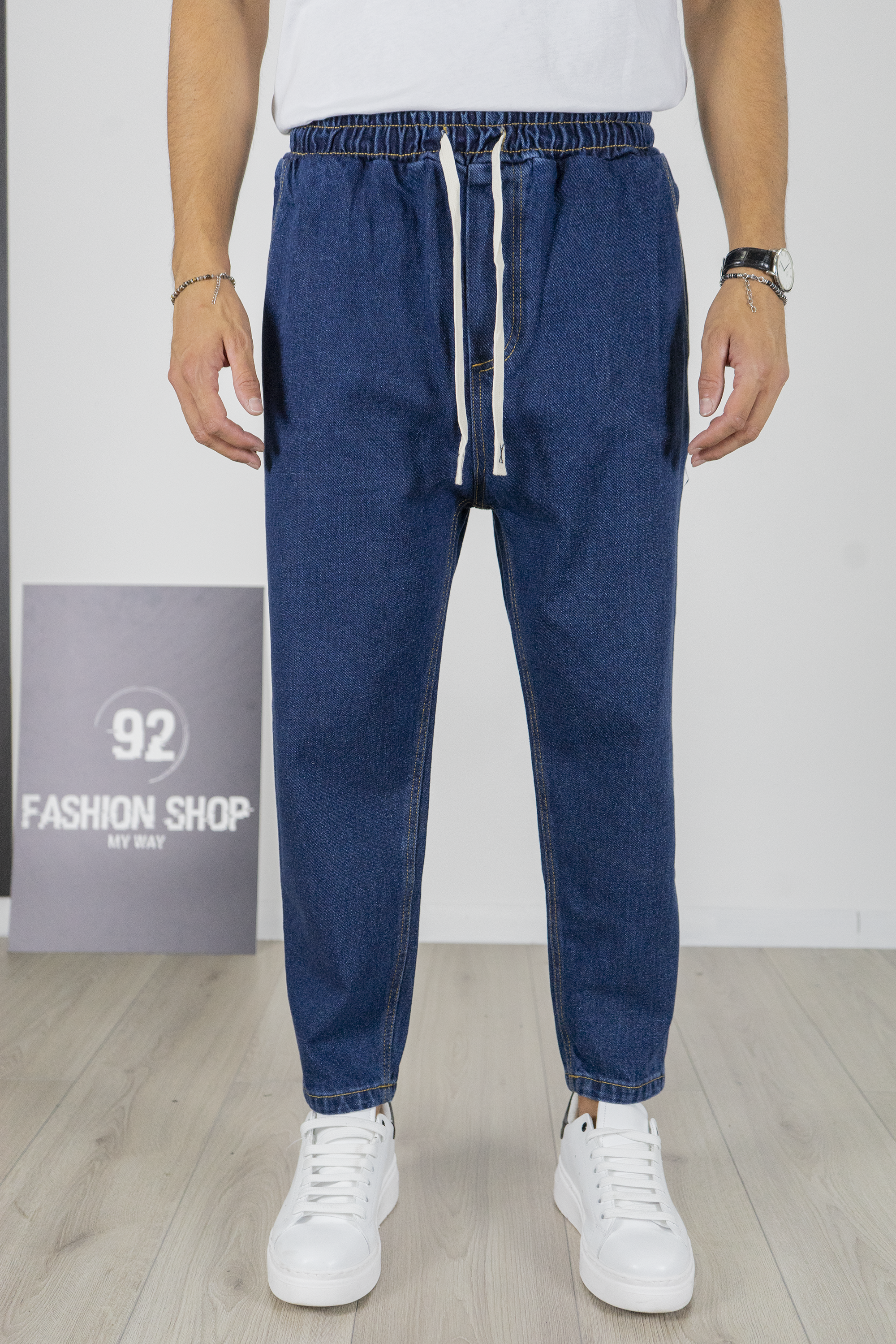 Jeans Carrot Fit Vita Jogger e Coulisse Art. JS535