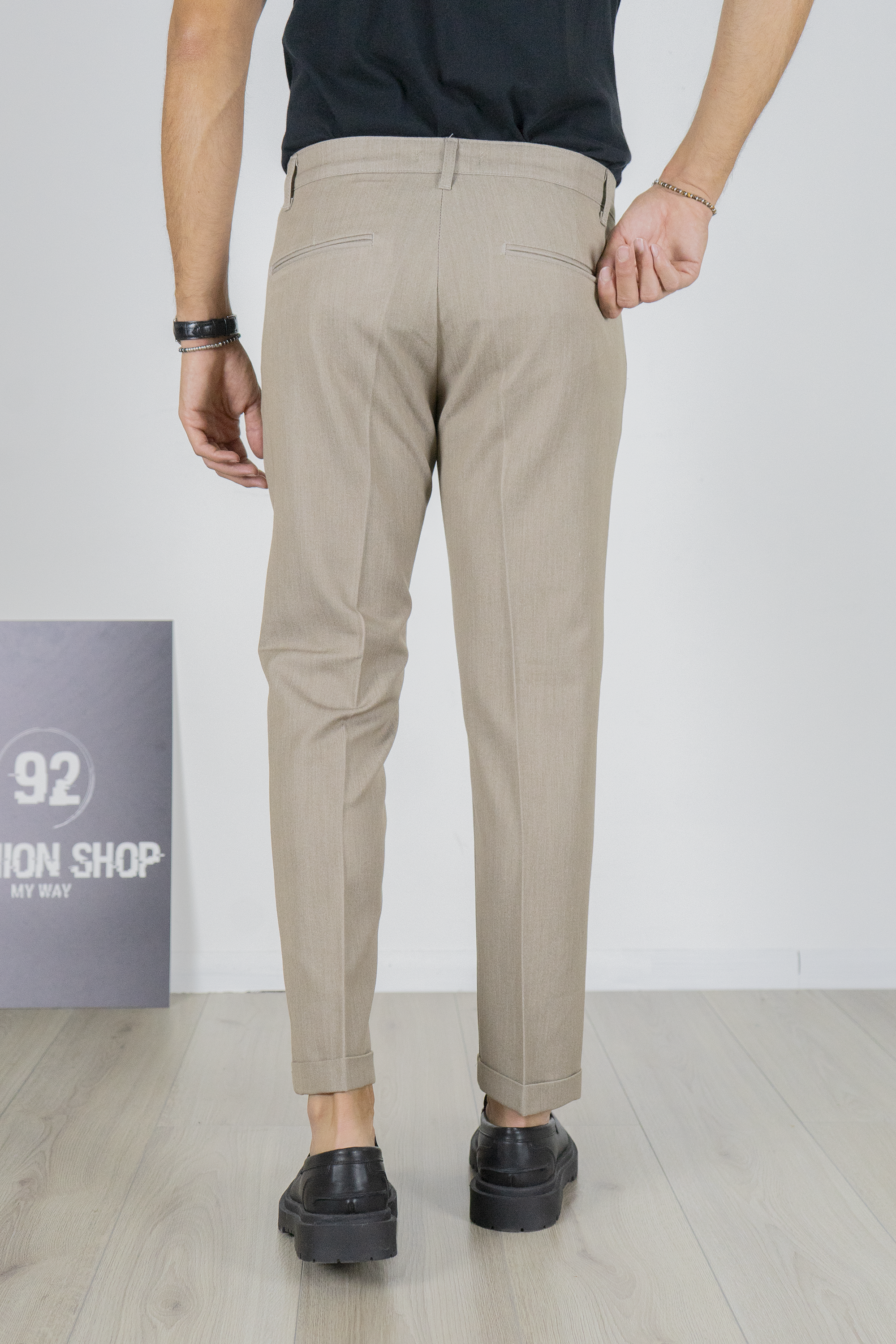 Pantalone Uomo Slim Fit Casual Con tasche Retro Art. PT102