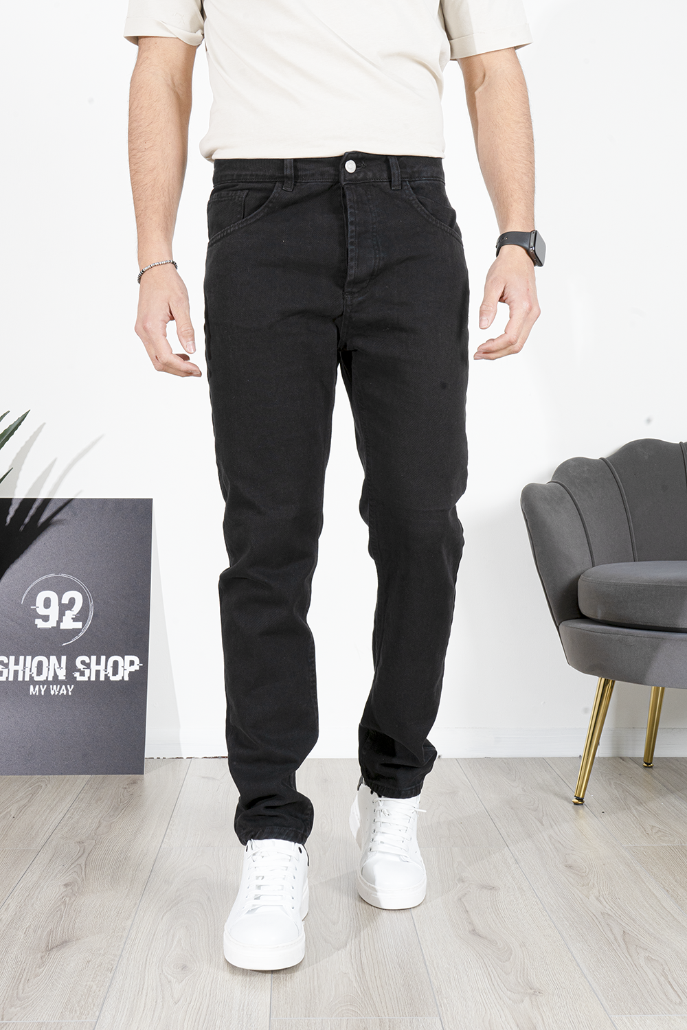 Jeans Basic Regular Tinta Unita 5 Tasche Art. JS468