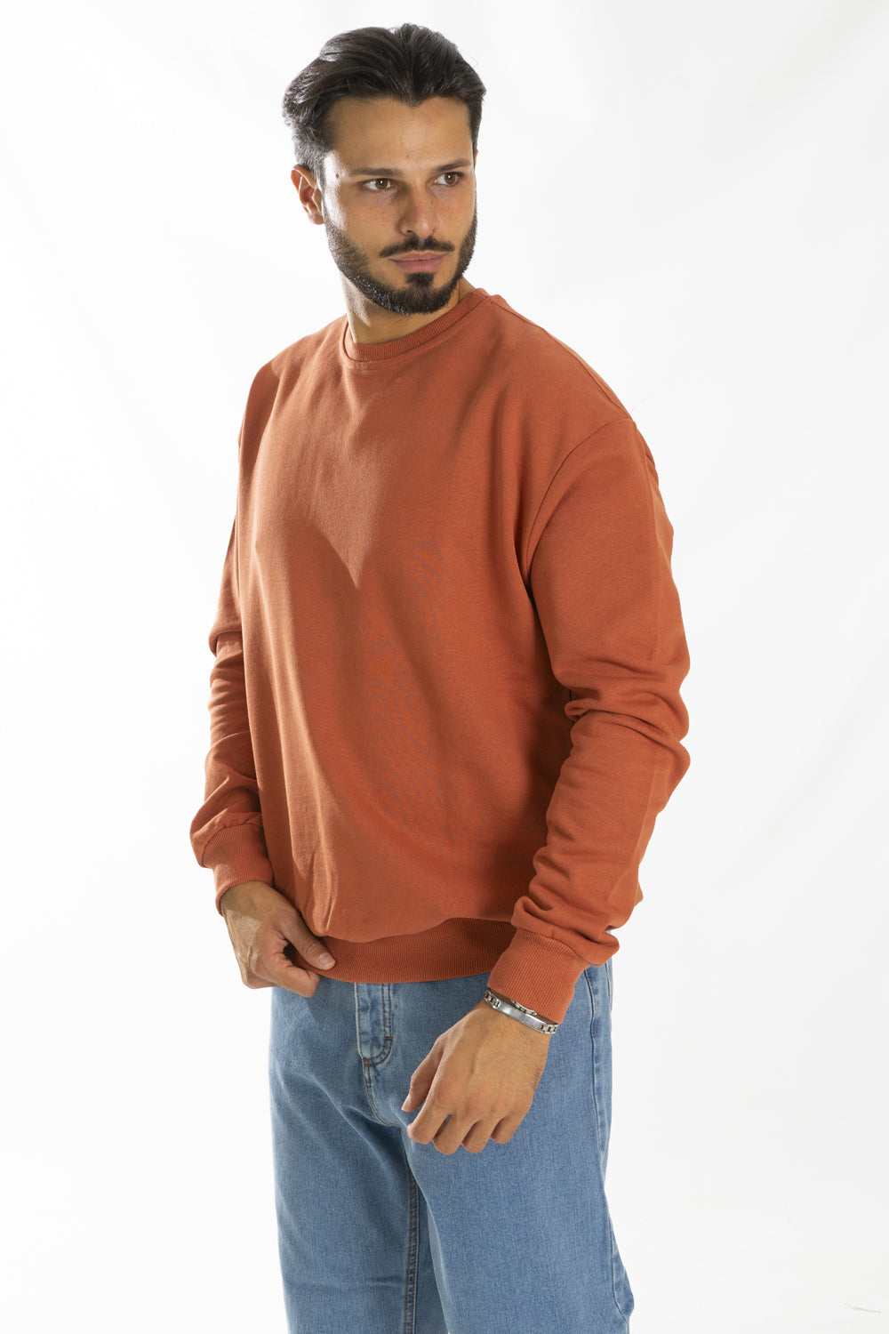 Felpa Uomo Basic Girocollo Art. Fe125