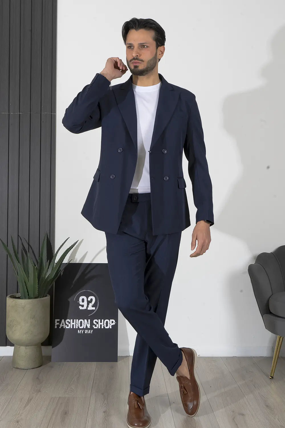 Abito Uomo Completo Doppio Petto 4 bottoni Art. AB07