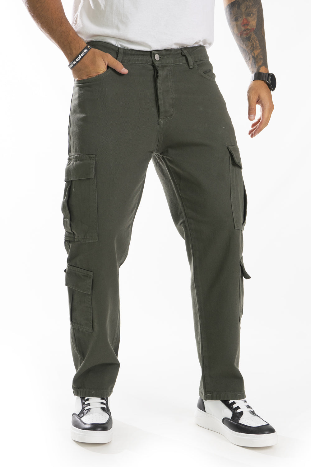 Jeans Uomo Straight Cargo con Doppio Tascone Art. JS400