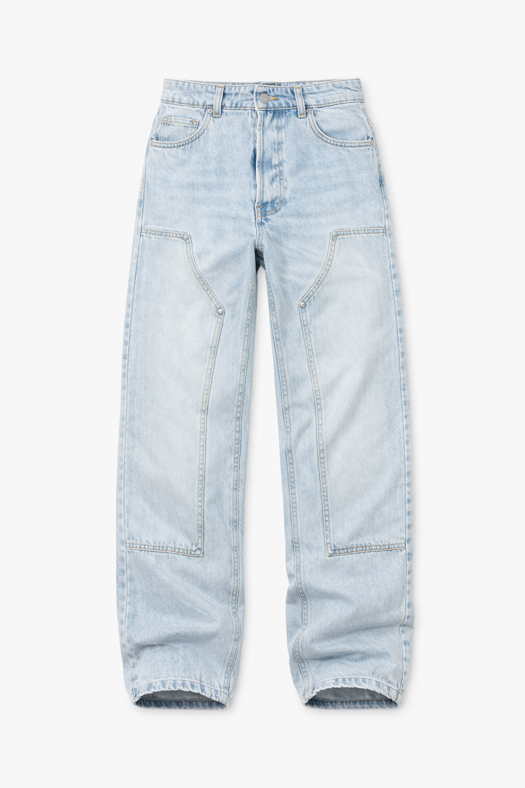 Jeans Carpenter Sabbiato Blu Fondo Largo Art. Js526