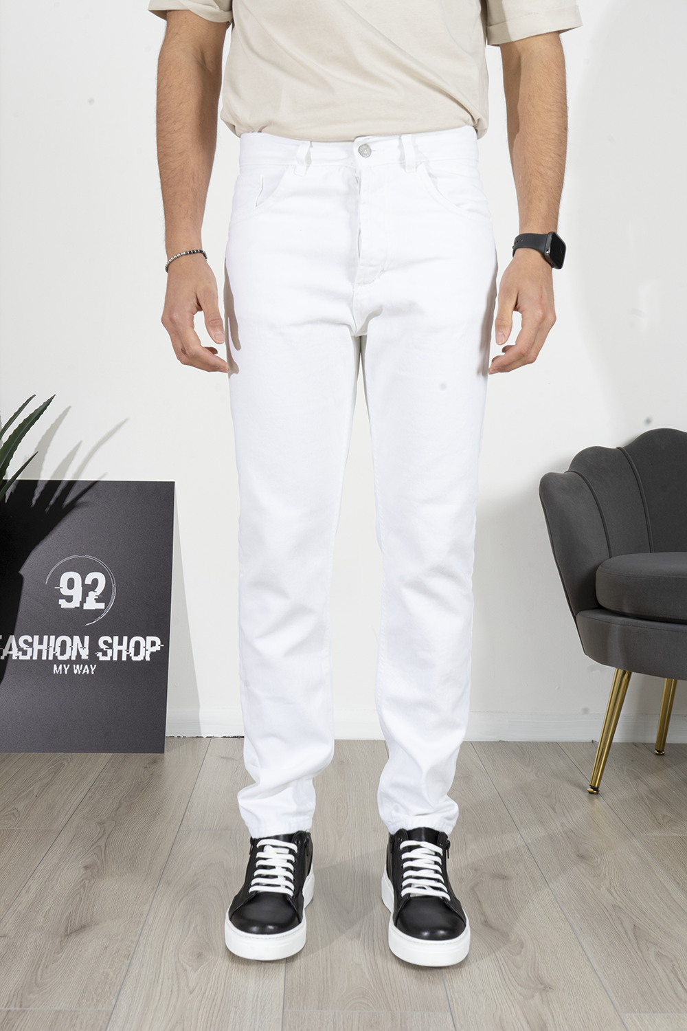 Jeans Basic Regular Tinta Unita 5 Tasche Art. JS468