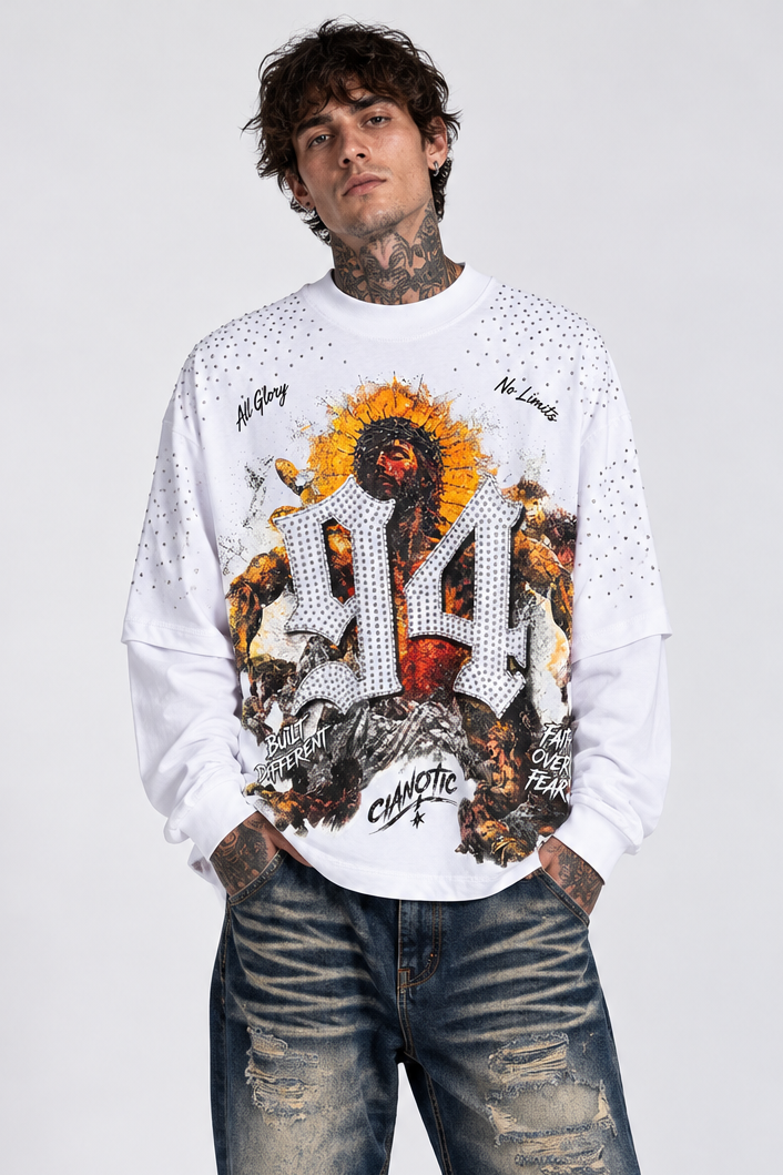T-Shirt Long sleeve Strass ''94'' Art. Ts326