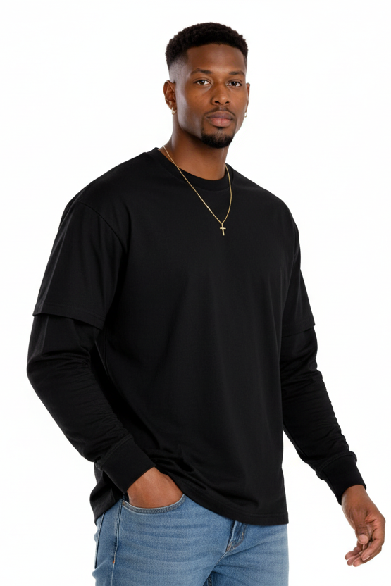 Maglia "Long Sleeve" Urban Effetto 2-in-1 Art. Ts275