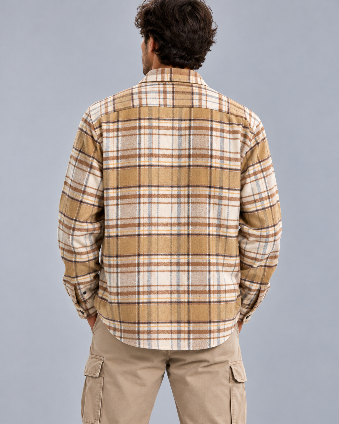 Giacca Camicione Over Flanella Scozzese Art. Cm119