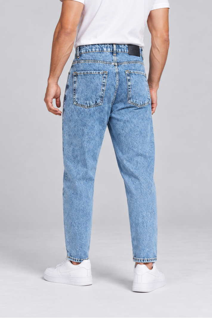 Jeans Marmorizzato Tapered Fit Art. Js597