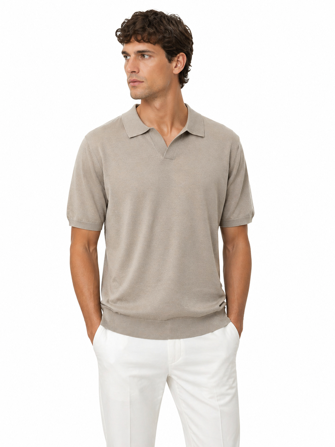 Polo Derby in Maglia Scollo a V Art. Ts278