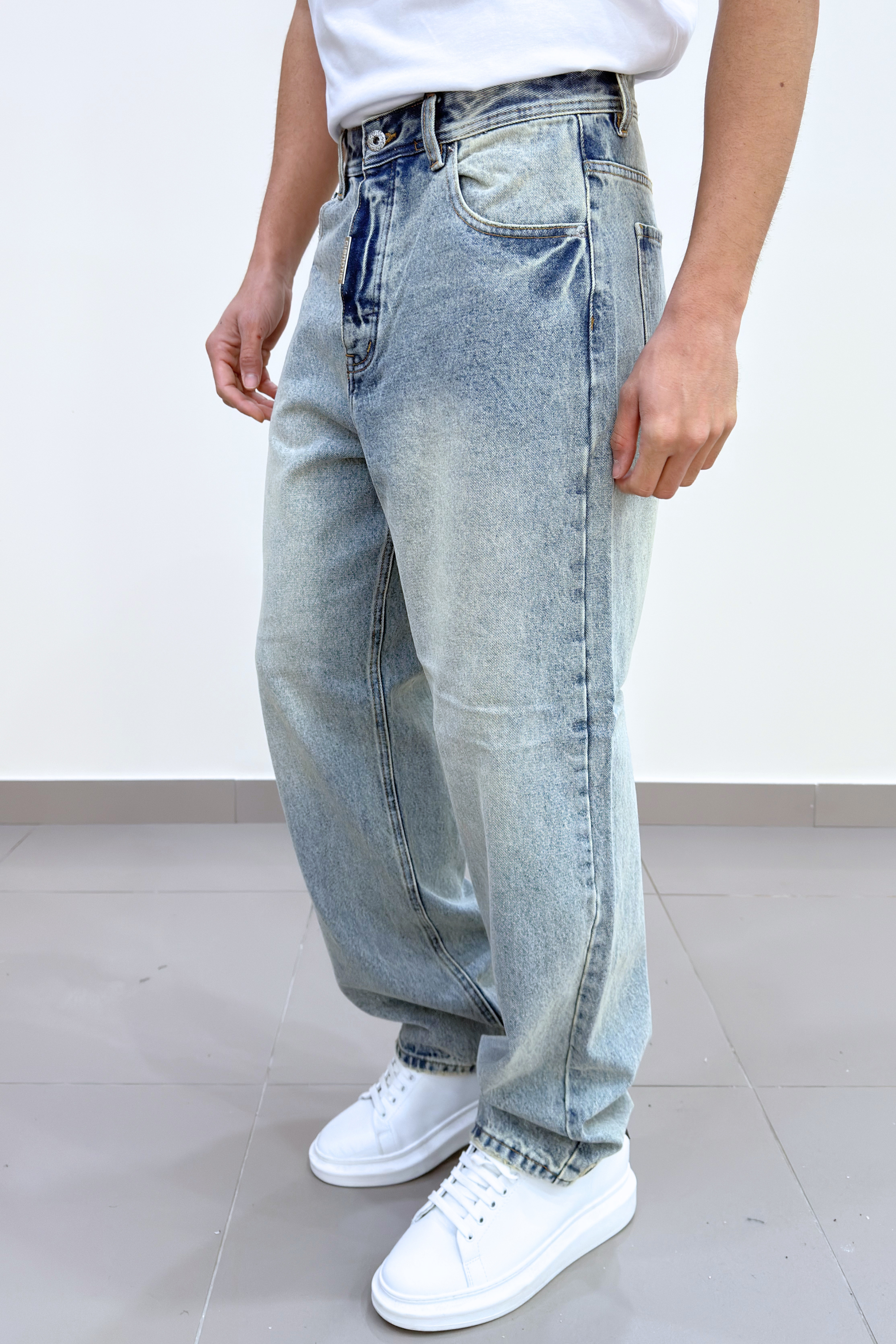 Jeans Baggy "Ice Bleach" Wide Leg Vintage Art. Js564
