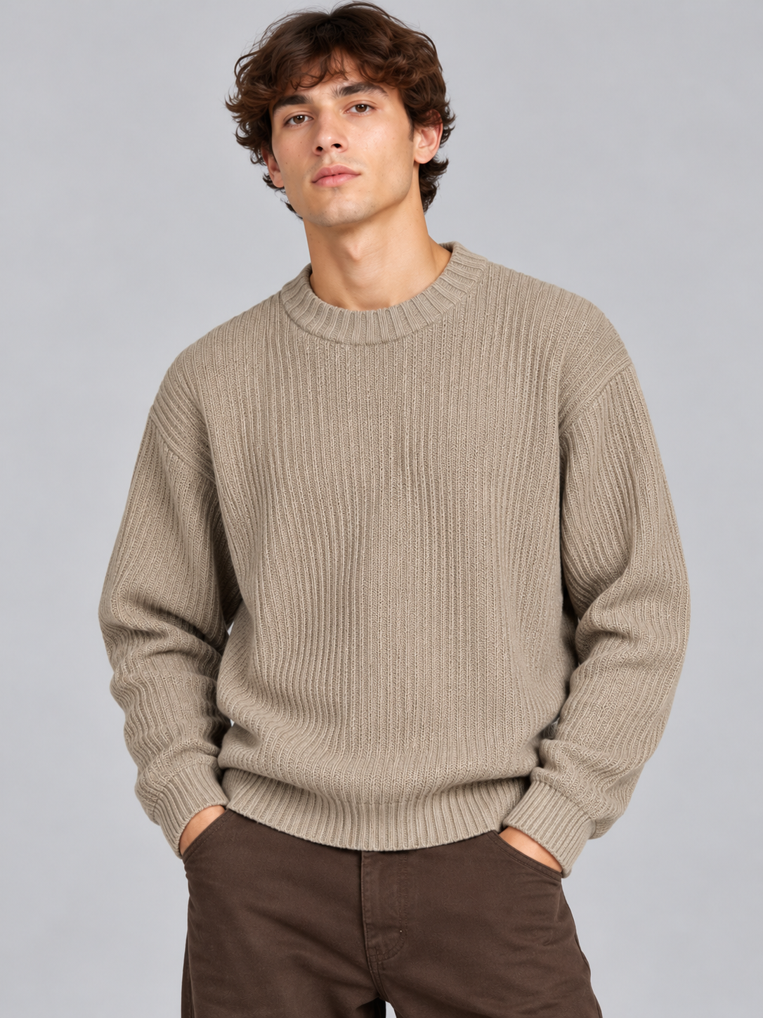 Maglioncino Pullover Girocollo A coste Art. Mg195