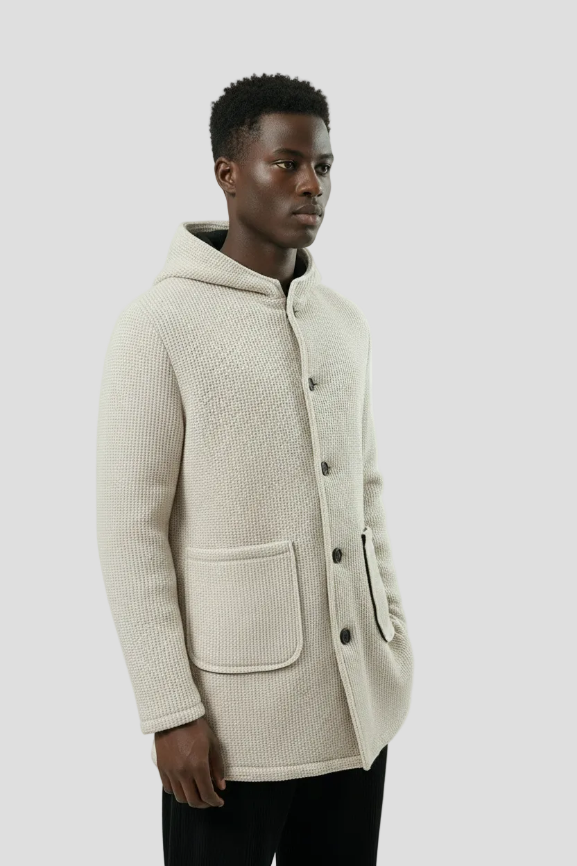 Cappotto Uomo Lavorato Effetto Waffle Art. Cp43