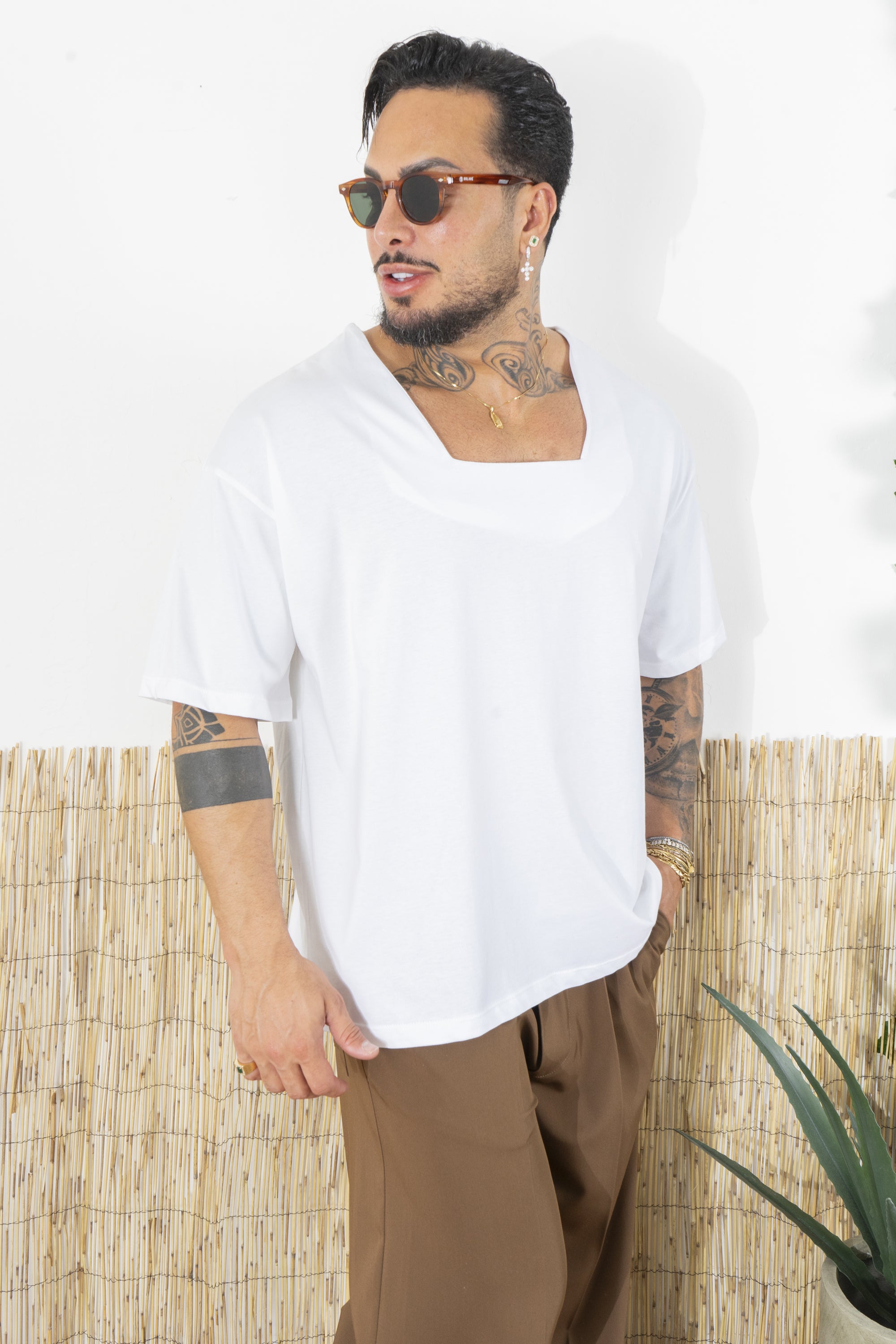 T-Shirt Uomo con Scollo Quadrato Art. Ts265