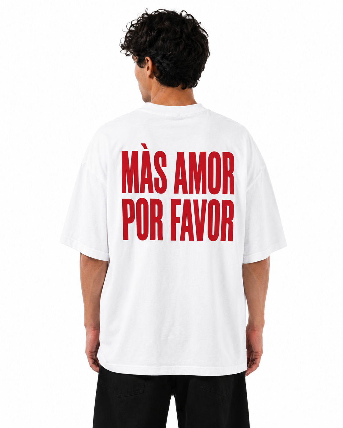 T-Shirt Con Stampa In Rilievo Retro '' Mas Amor '' Art. Ts282