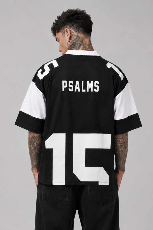 T-Shirt Uomo Con Stampa ''Authentic Psalms'' Oversize Art. Ts294