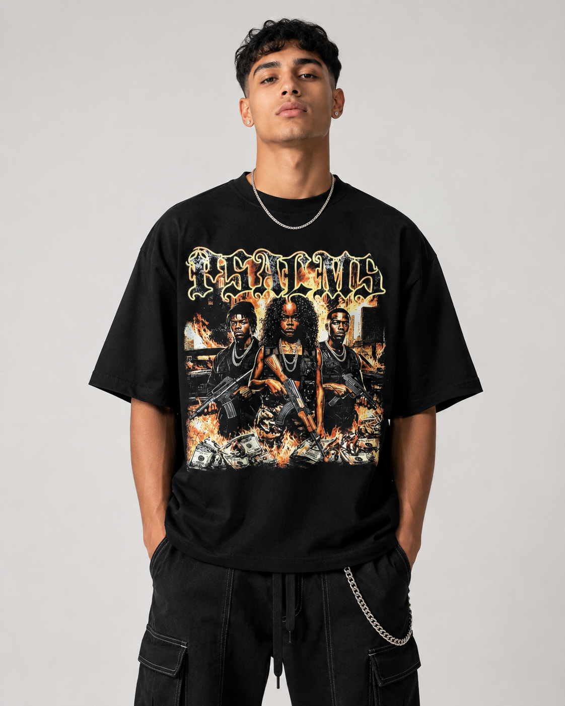 T-shirt ''Fire '' Con stampa Art. Ts302