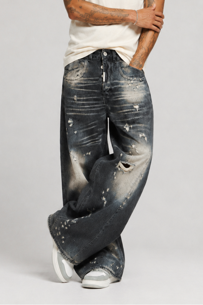 Jeans Super Baggy Twisted Art. Js569