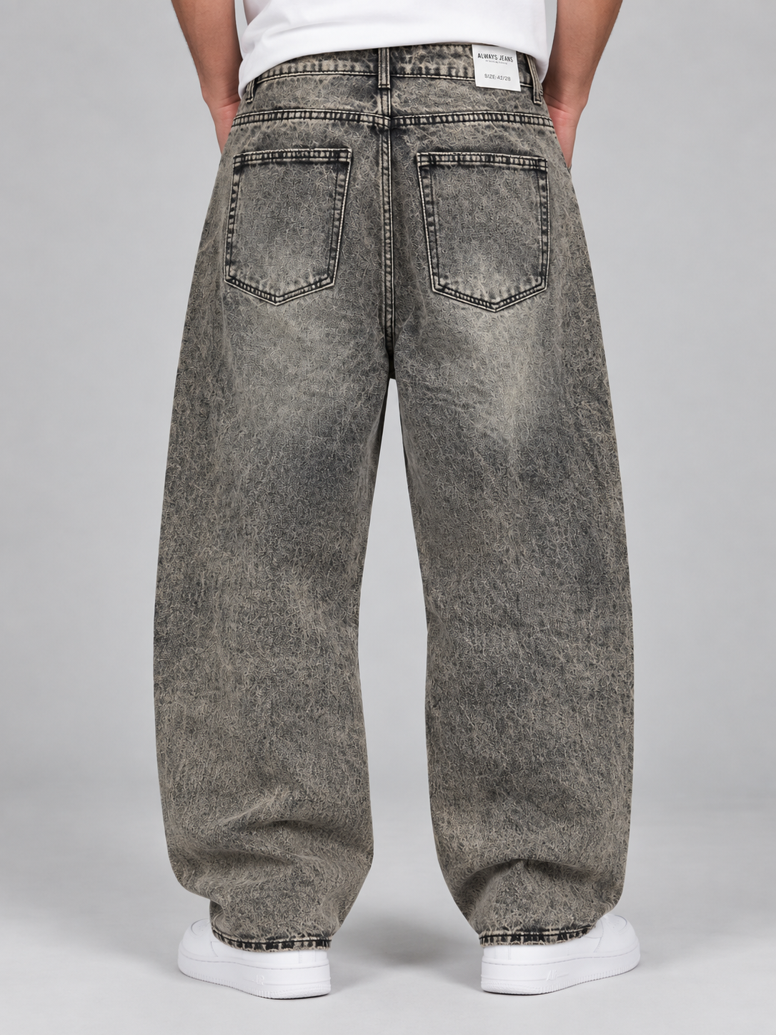 Jeans Baggy Marmorizzato Art. Js584