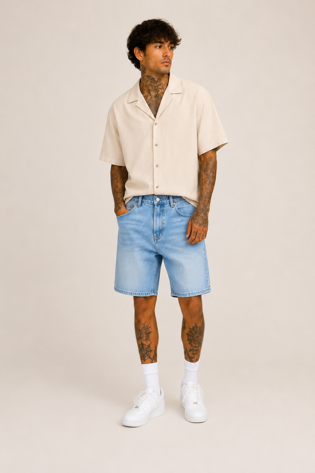Bermuda Jeans Basic marmorizzato Art. Bm157
