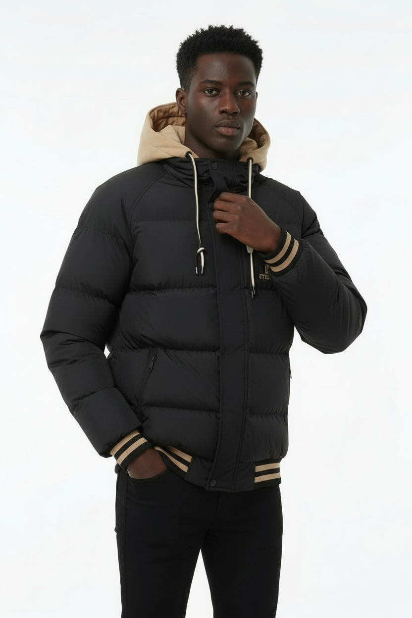 Giubbotto Uomo Bomber College con Cappuccio Art. Gb201