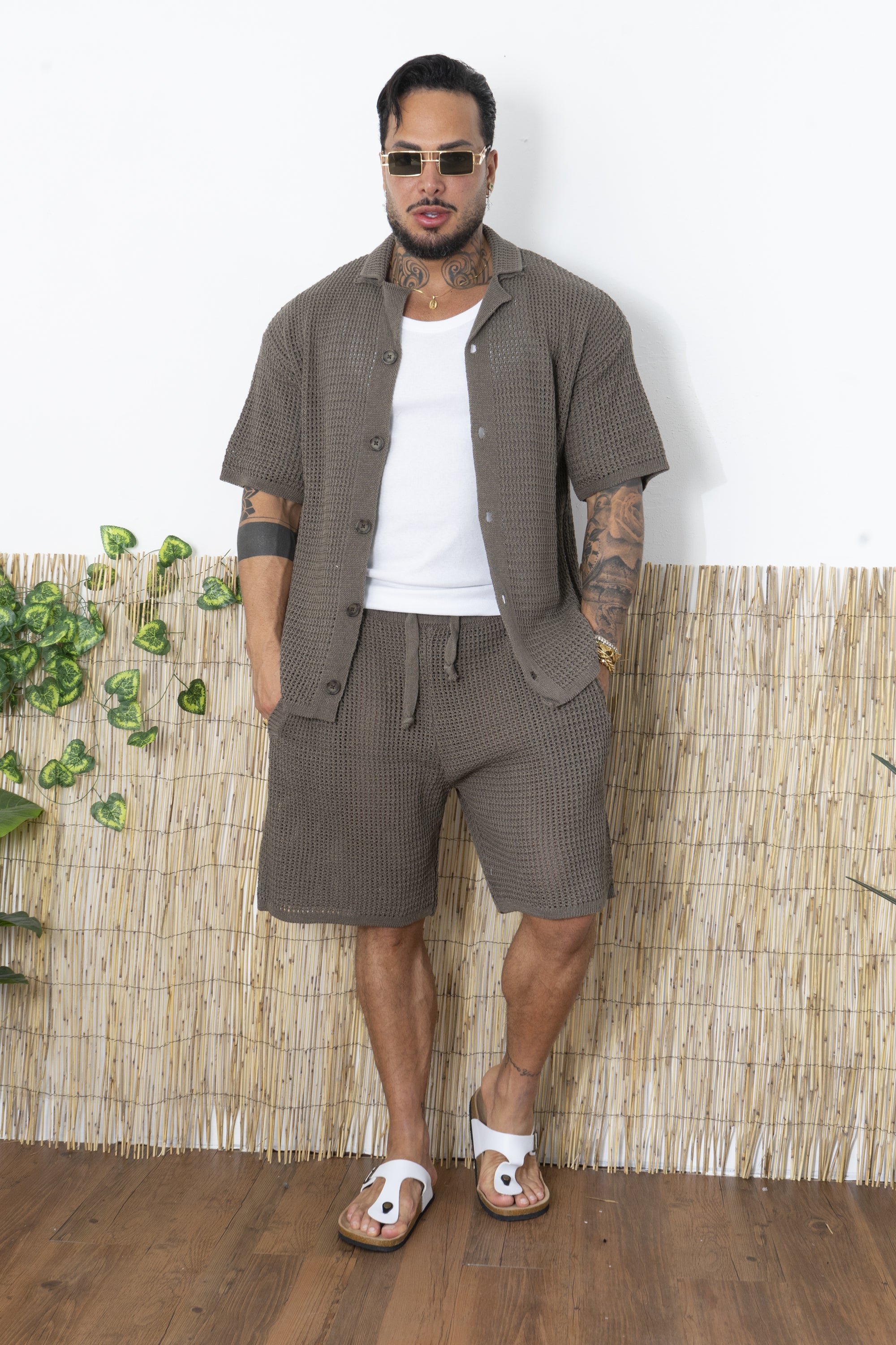 Coordinato Crochet In maglia Traforata Art. Cd102