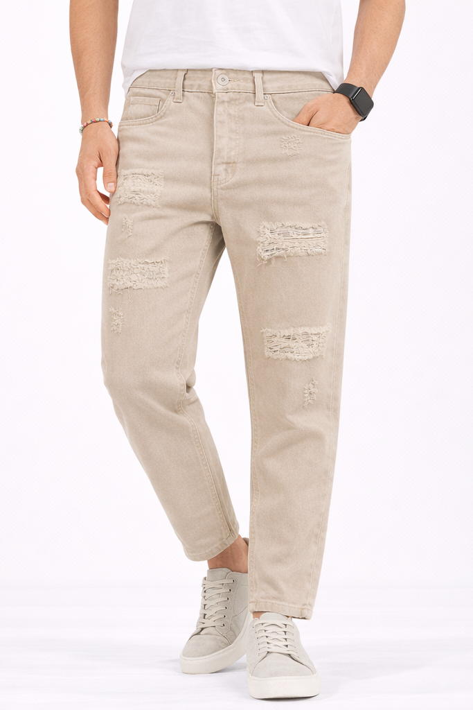 Jeans Uomo 5 Tasche Strappi e Abrasioni Art. Js201