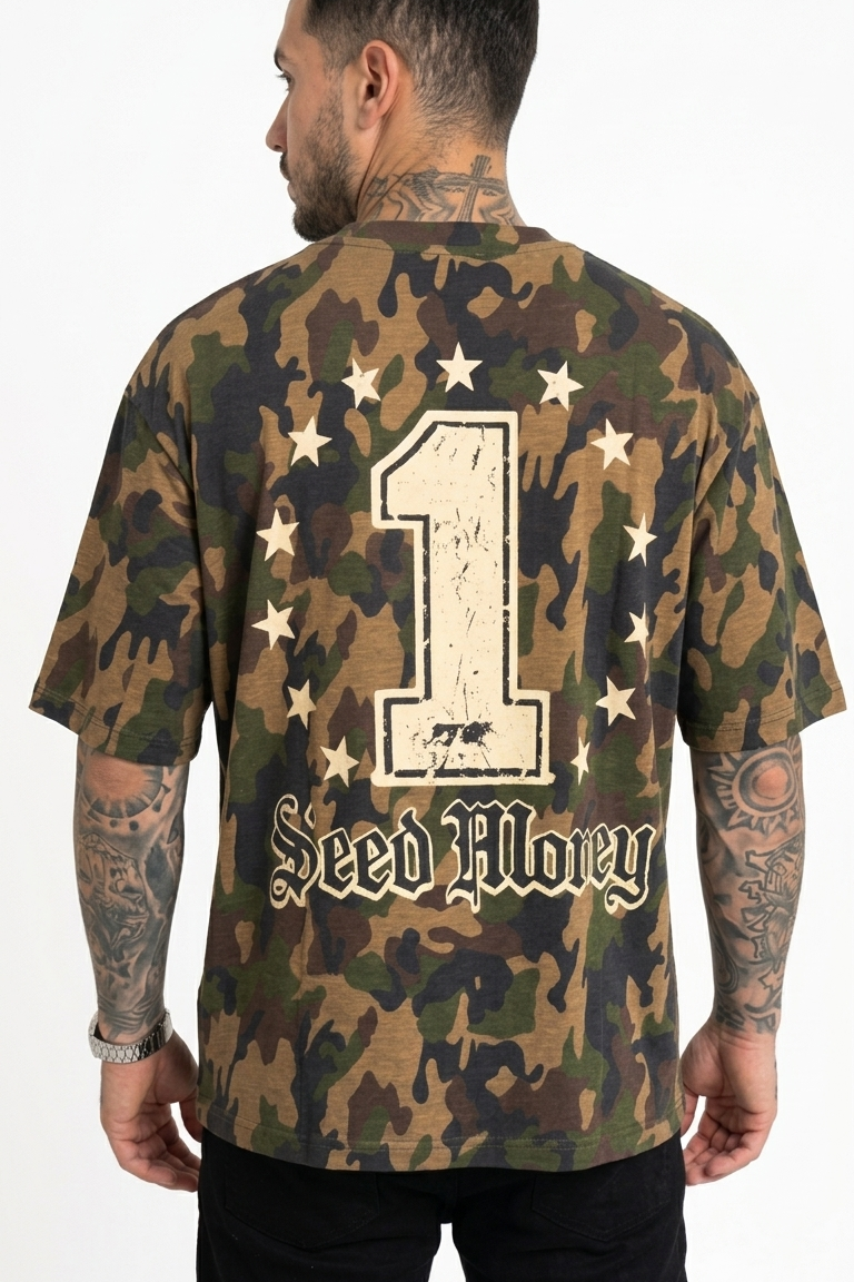 T-Shirt Camouflage Money Art. Ts306