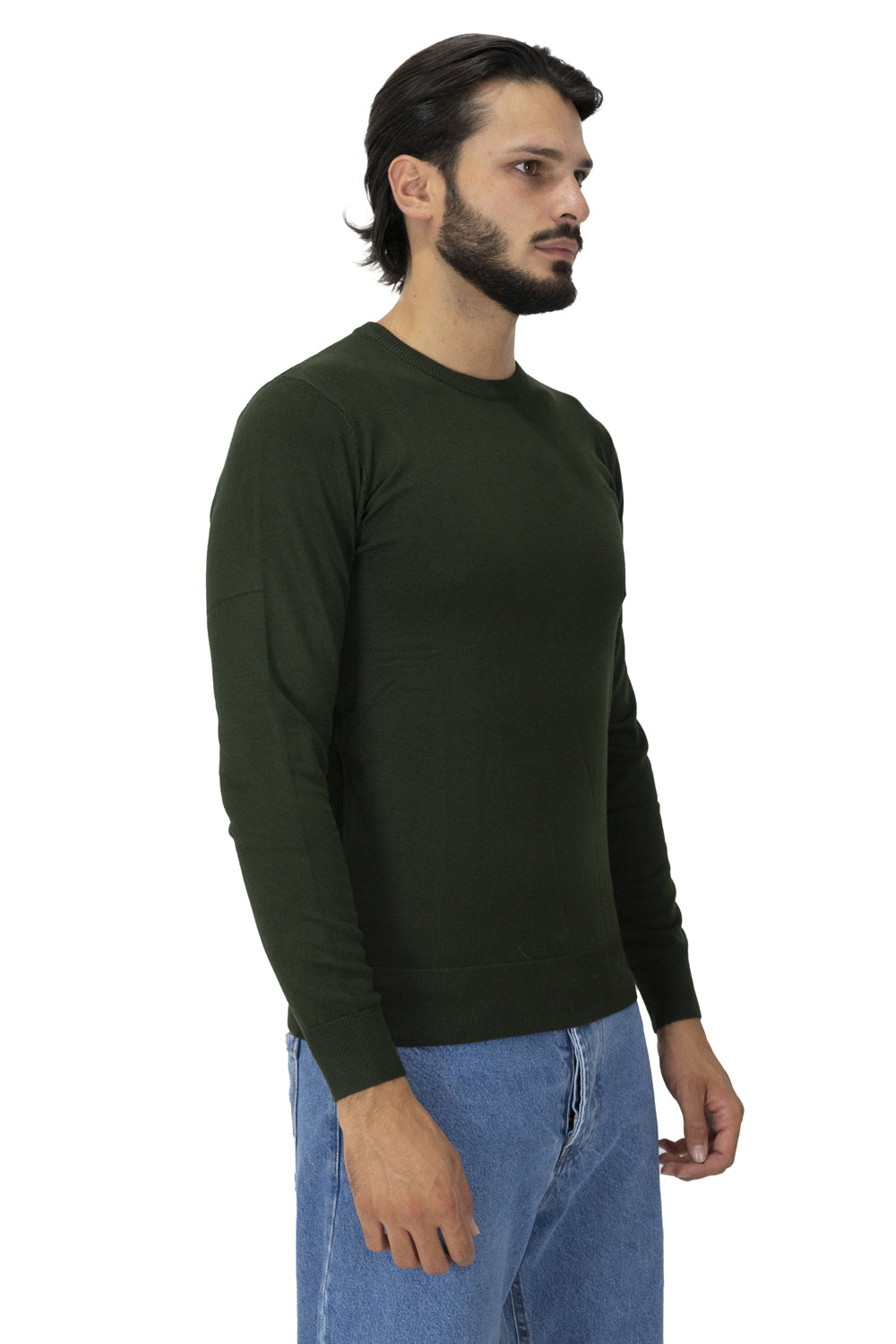 Maglioncino Filo Uomo Girocollo Basic Art.Mg86