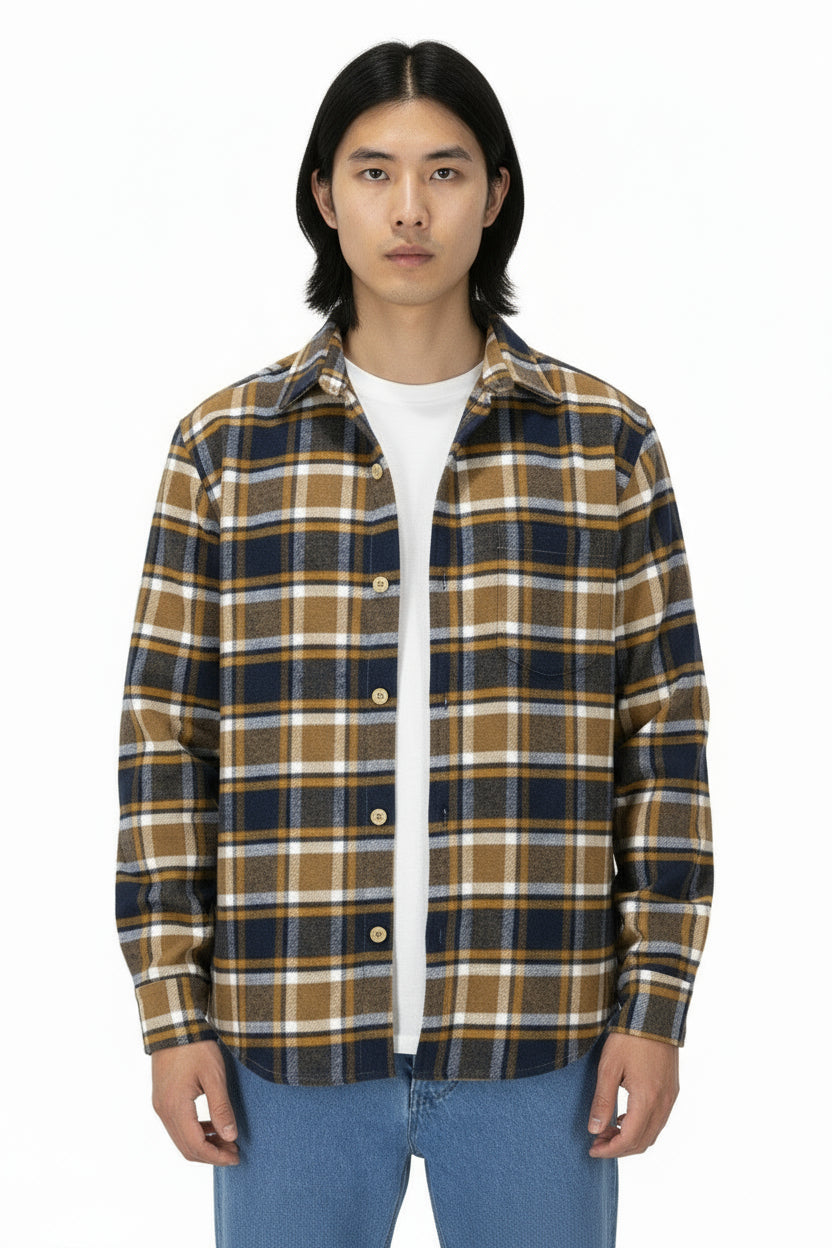 Camicione Uomo Giacca Flanella Fantasia Scozzese Art. Cm146