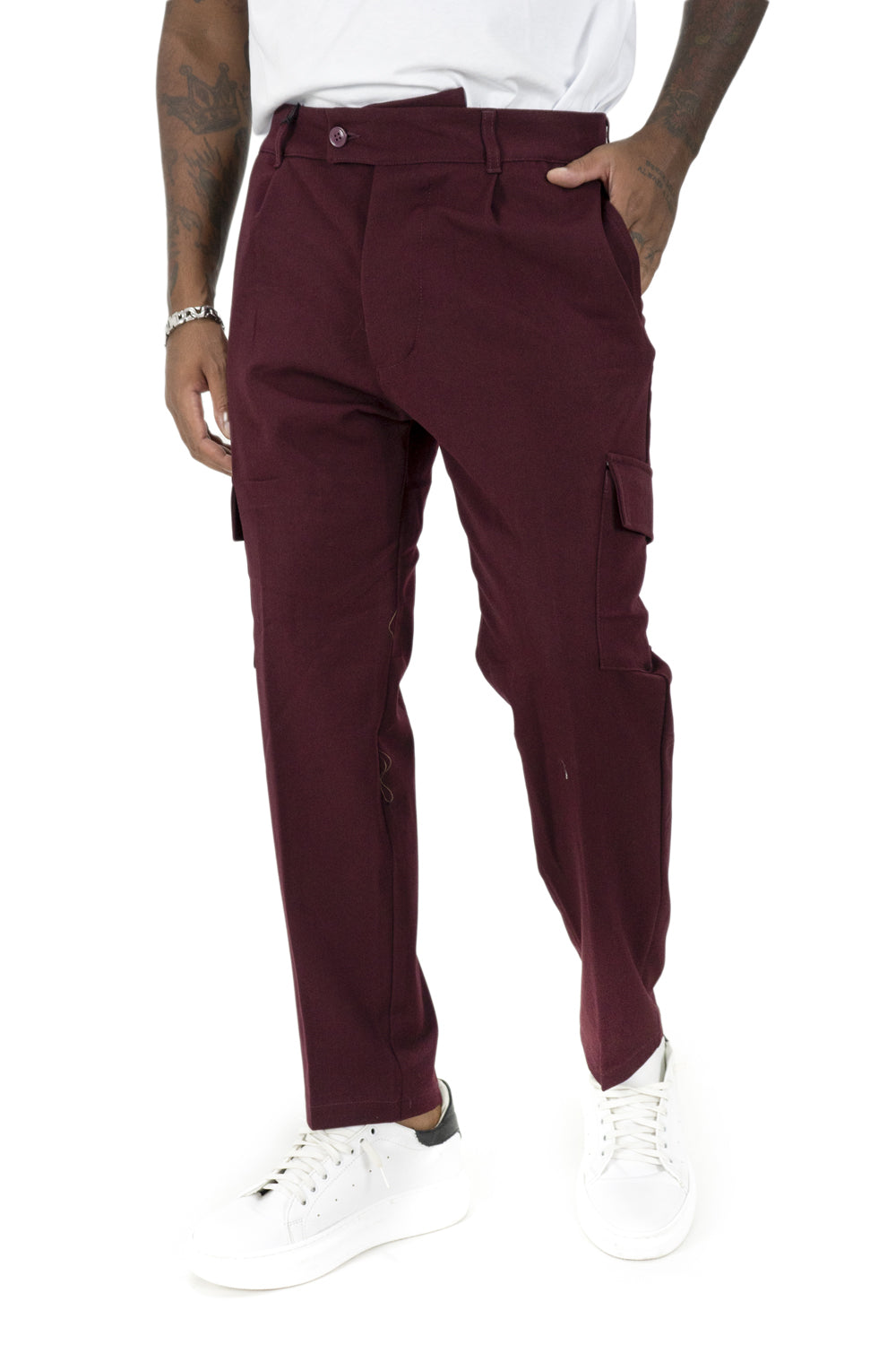 Pantalone Uomo Bottone Decentrato Con Tasconi Art. Pt141