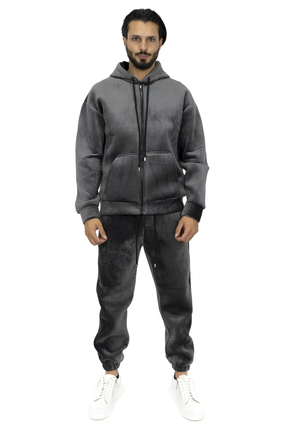 Tuta Uomo Completo Ciniglia Tinta Unita Art. Tt81