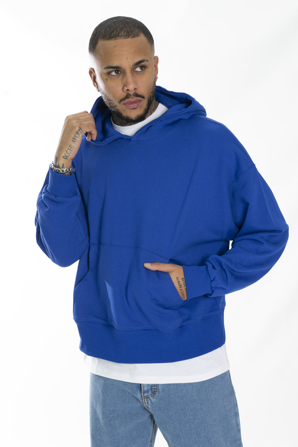 Felpa Boxy Fit Felpa Uomo Tinta Unita Alcott Felpe Boxy Fit Alcott