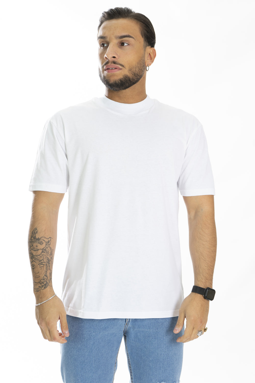 Maglietta Mezzo Collo in Costina Tinta Unita Art. Ts157