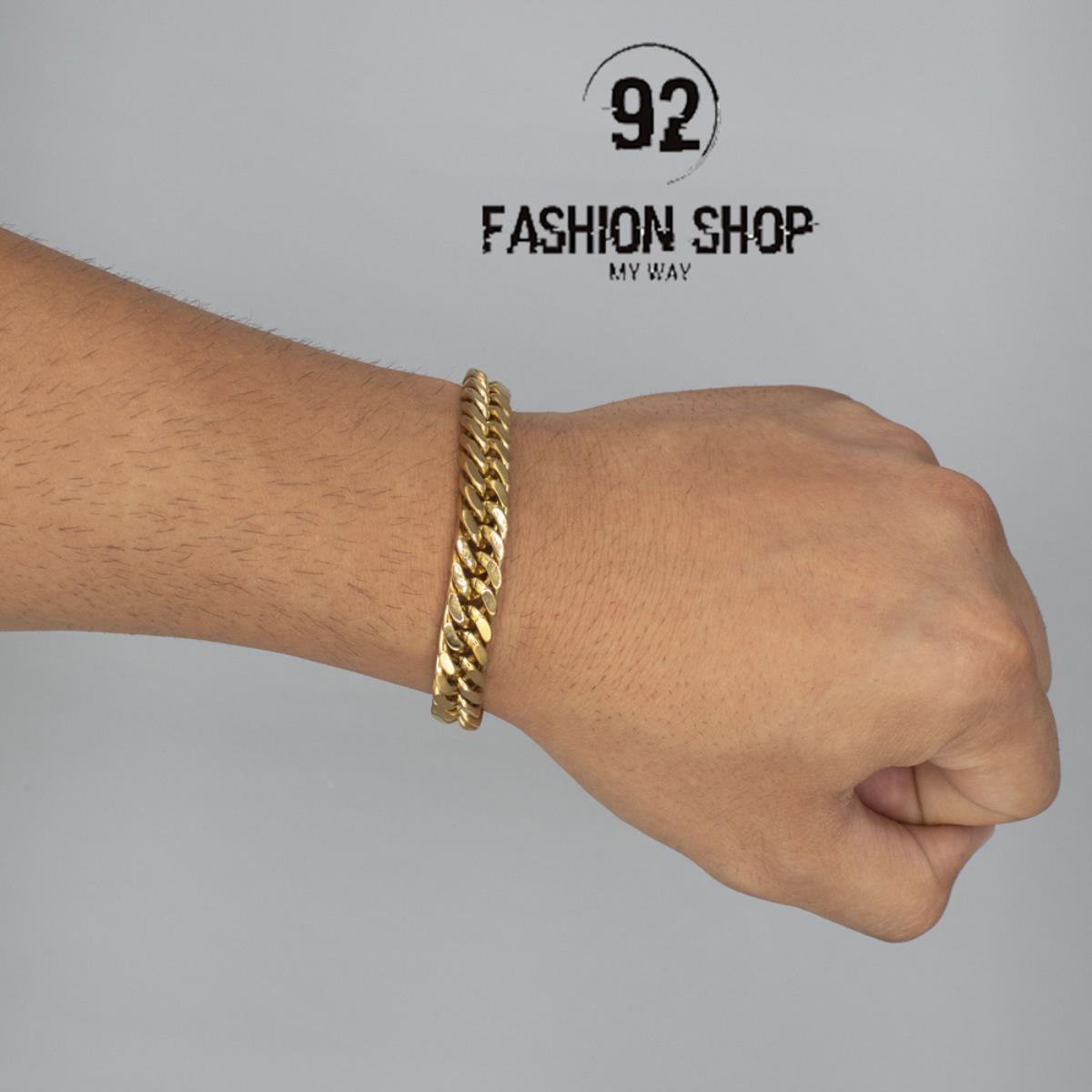 BRACCIALE UOMO IN ACCIAIO COLOR ORO