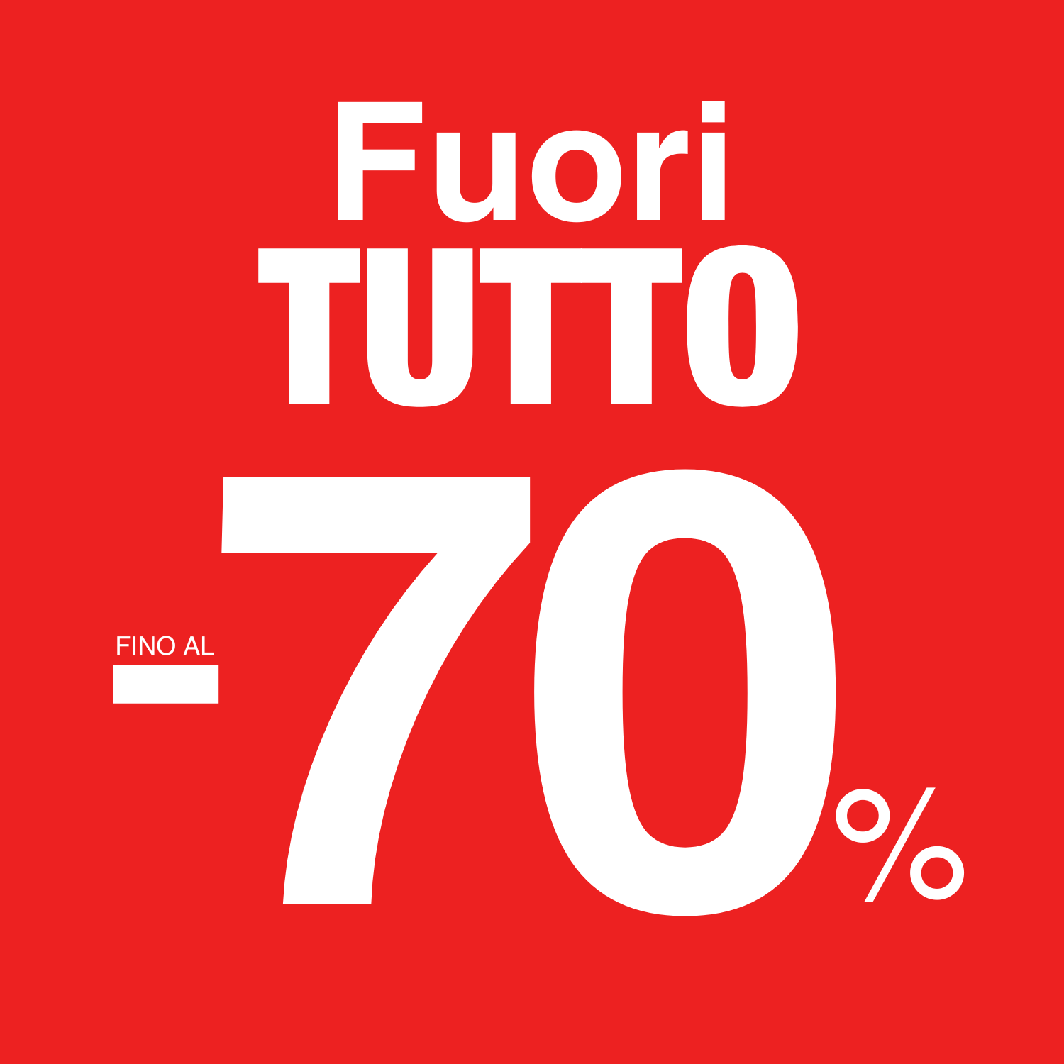 OUTLET Fino al 70%