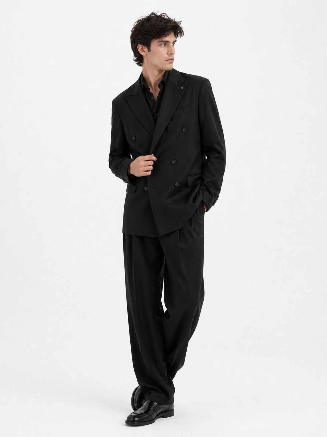 Abito Doppio Petto Con Pantalone Fondo Ampio Art. Ab25