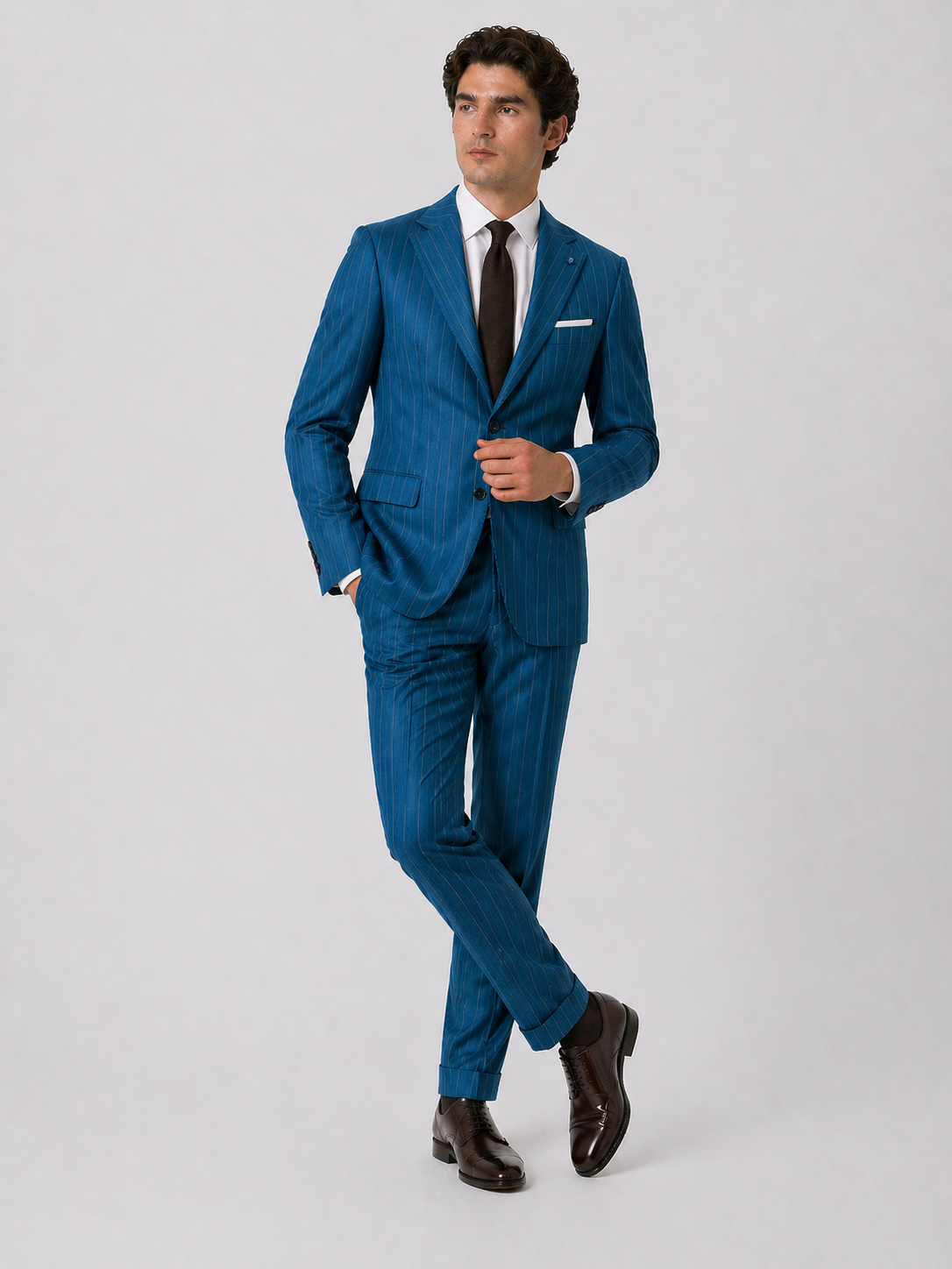 Abito Gessato Slim Monopetto Revers Art. Ab27